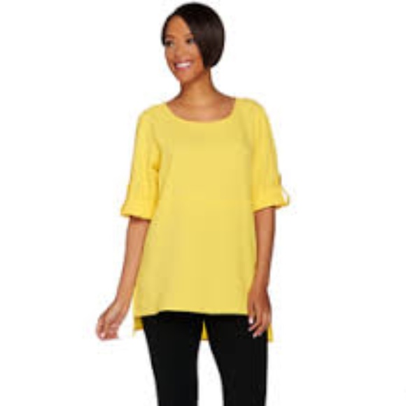 Linea by Louis Dell'Olio Gauze Crepe Tunic - Picture 2 of 6